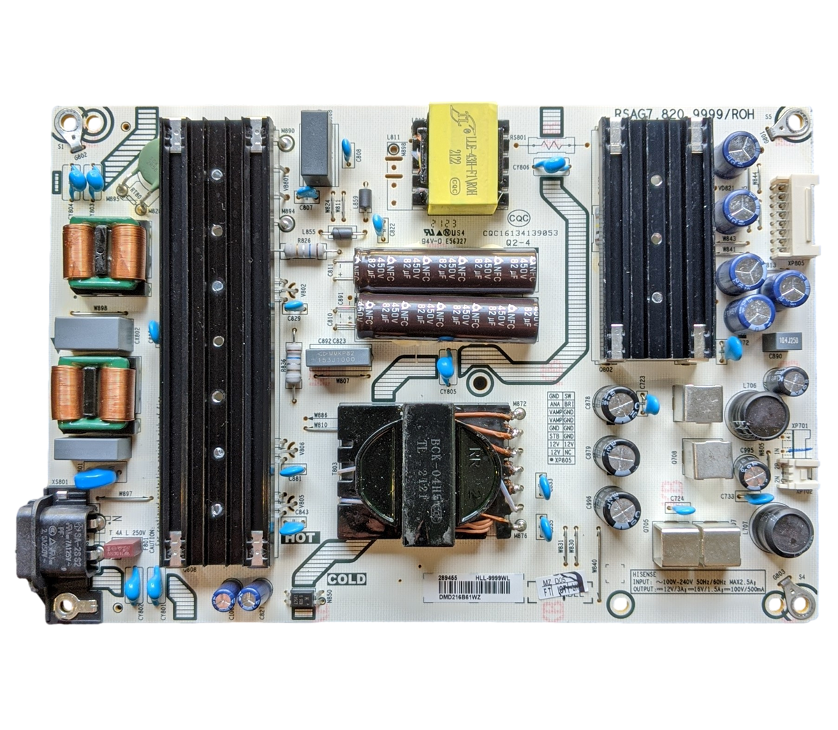 289455 Toshiba Power Supply, RSAG7.820.9999/ROH, HLL-9999WL