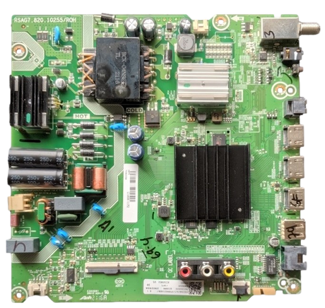 290293A Hisense Main Board, 290293A, 290294A, RSAG7.820.10255/ROH, 50R6E3 (G210686)