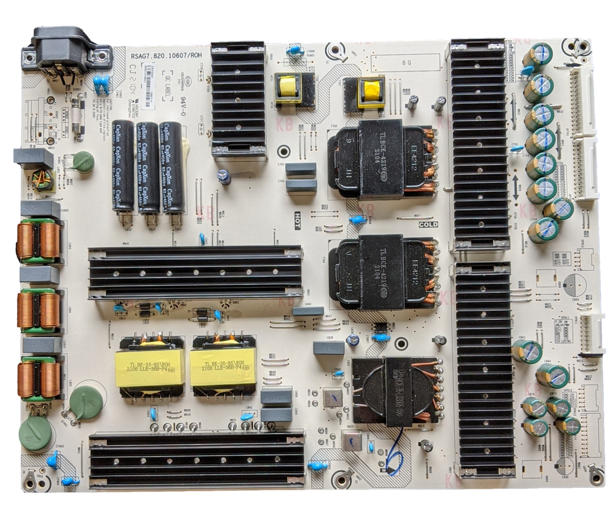 293300 Hisense Power Supply Board, 10607-C, RSAG7.820.10607/ROH, 65U8QGTUK