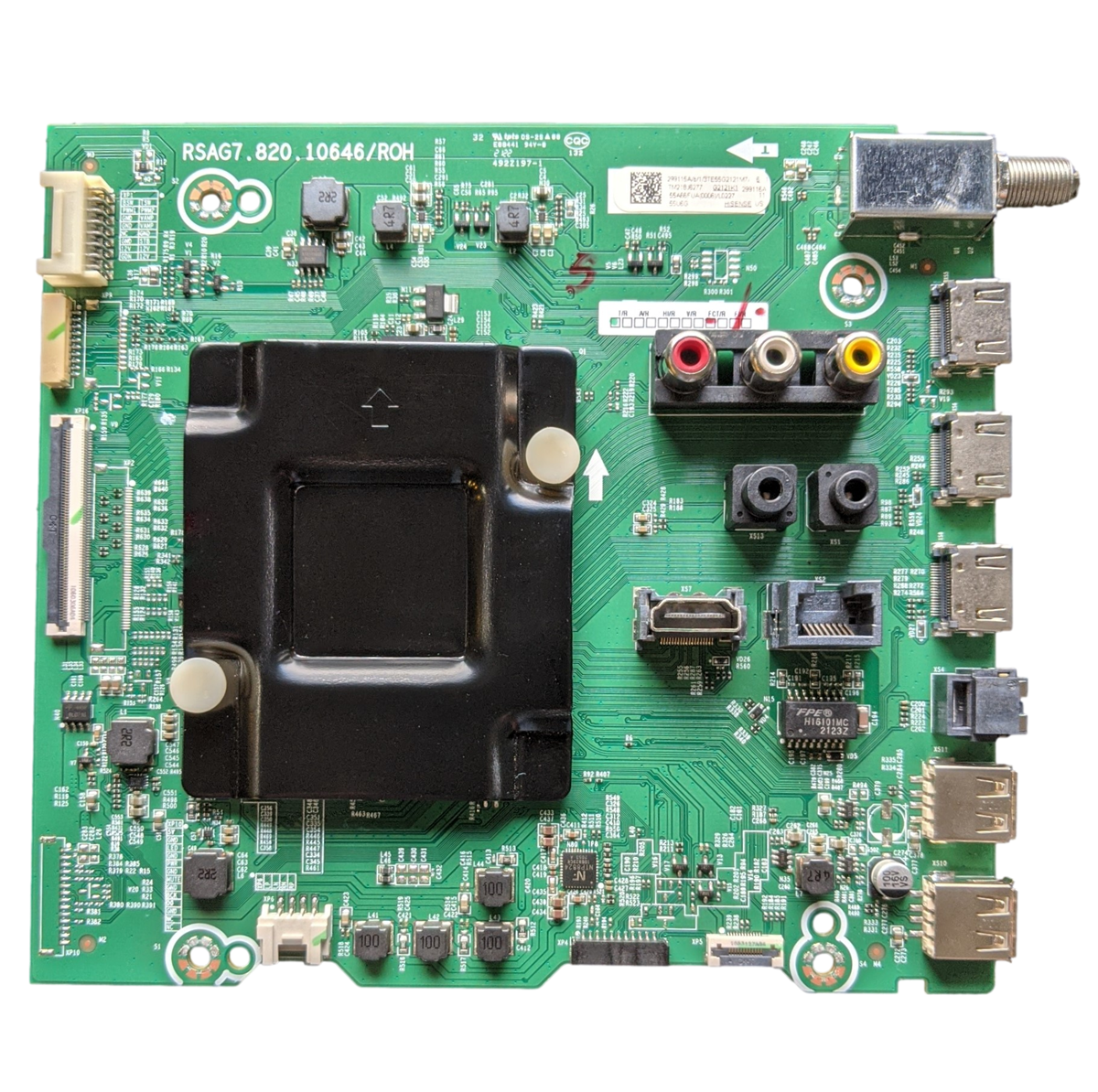 299116A Hisense Main Board, 299115A, RSAG7.820.10646/ROH, 55U6G