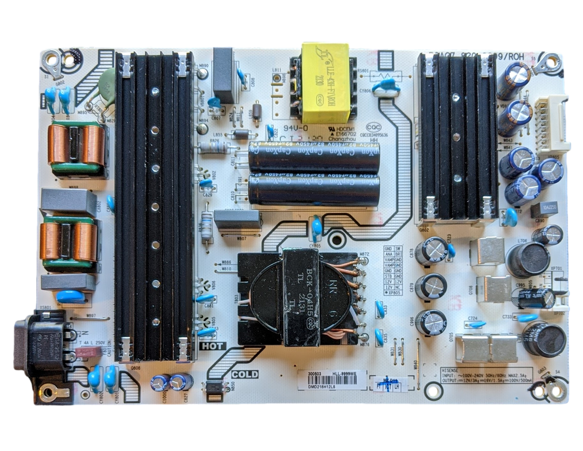 300503 Hisense Power Supply Board, RSAG7.820.9999/ROH, HLL-9999WE