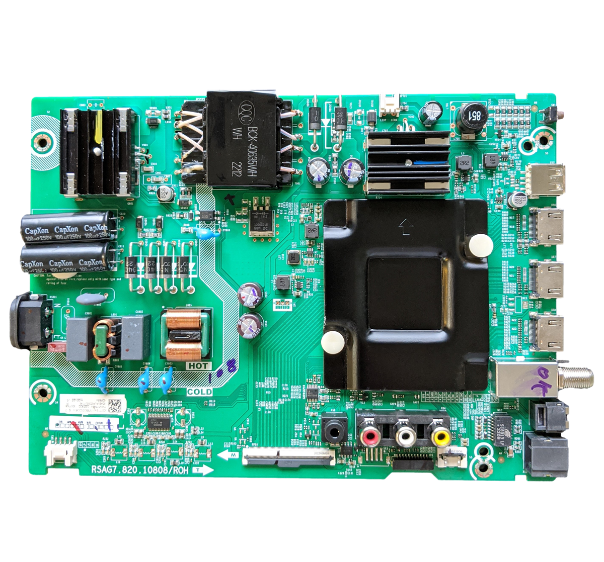 300777B Hisense Main Board, 300776B, RSAG7.820.10808/R0H, G220430, 50R6E4