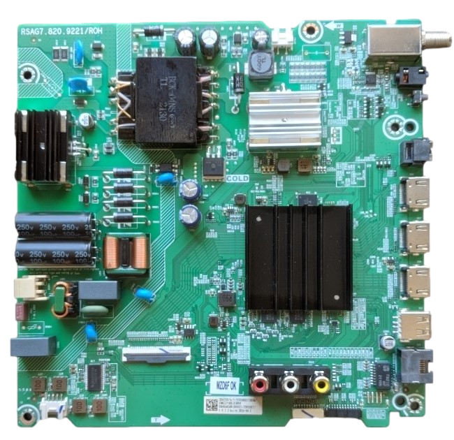 304720 Hisense Main Board, 295587, RSAG7.820.9221/R0H, 58R6E3