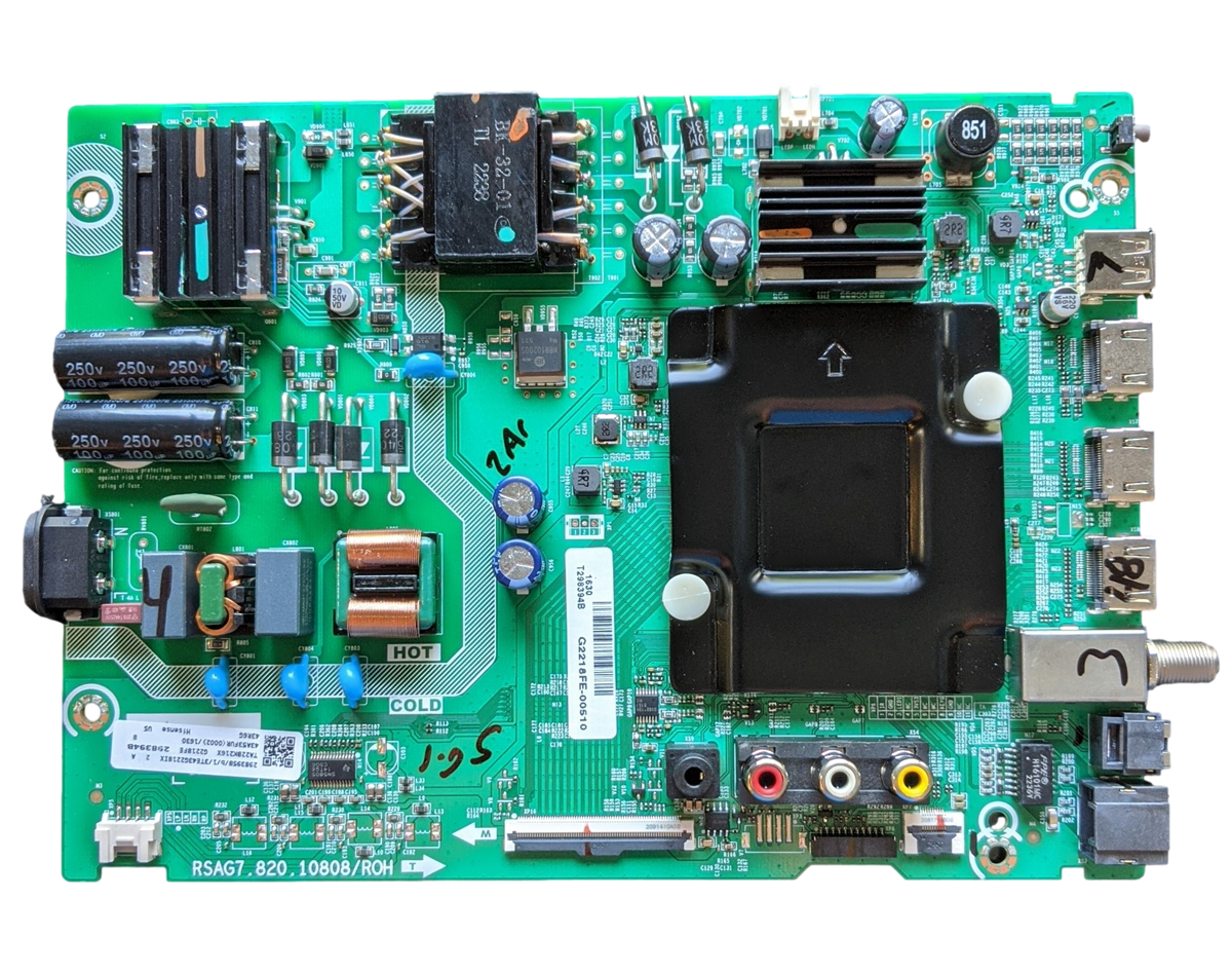 306118 Hisense Main Board, 298394, RSAG7.820.10808/ROH, 43R6G