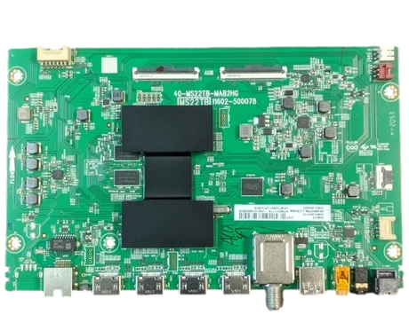 30800-000113 TCL Main Board, 08-AS55TML-LC200AA, V8-ST22K01-LF1V2619, 40-MS22TB-MAB2HG, 55S435