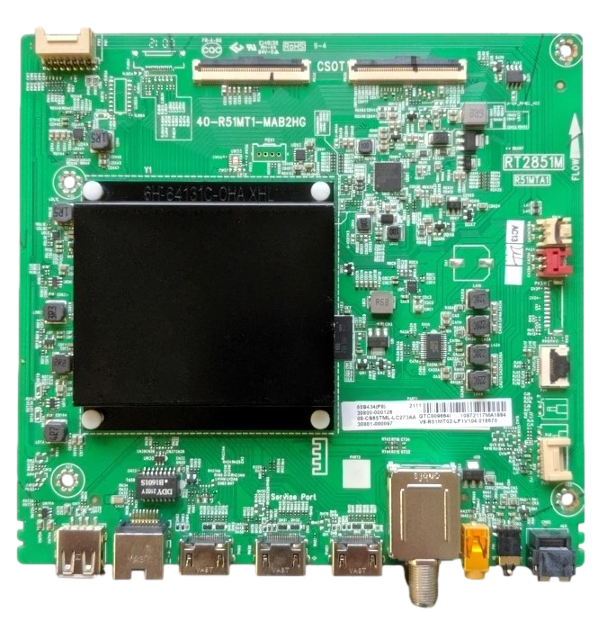 30800-000126 TCL Main Board, 40-R51MT1-MAB2HG, 08-CS65TML-LC273AA, 30801-000097, 65S434