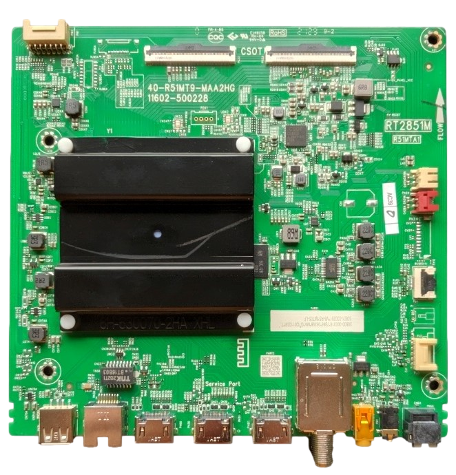 30800-000316 TCL Main Board, 40-R51MT9-MAA2HG, 30801-000281, 55S446