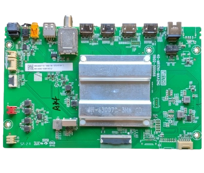 30800-000337 TCL Main Board, 30801-000302, 40-MR17H1-MAA2HG, 75S431, 75S435