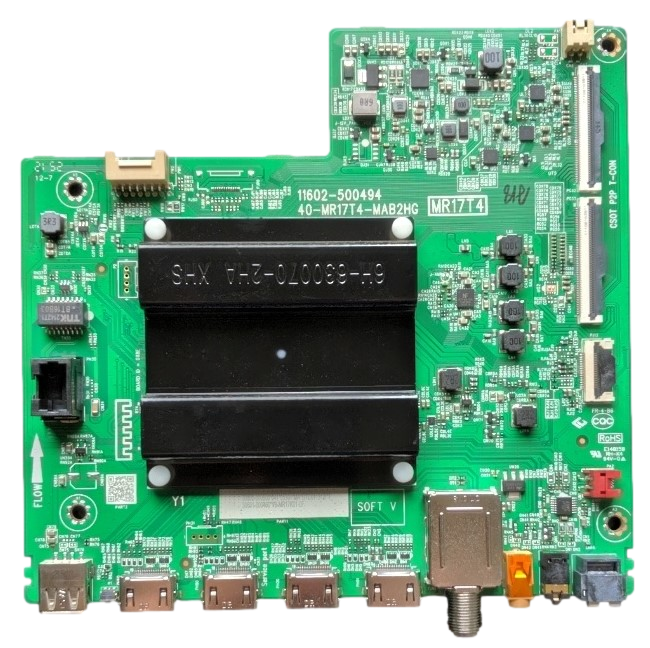 30800-000500 TCL Main Board, 30801-000460, 40-MR17T4-MAB2HG, 55S455