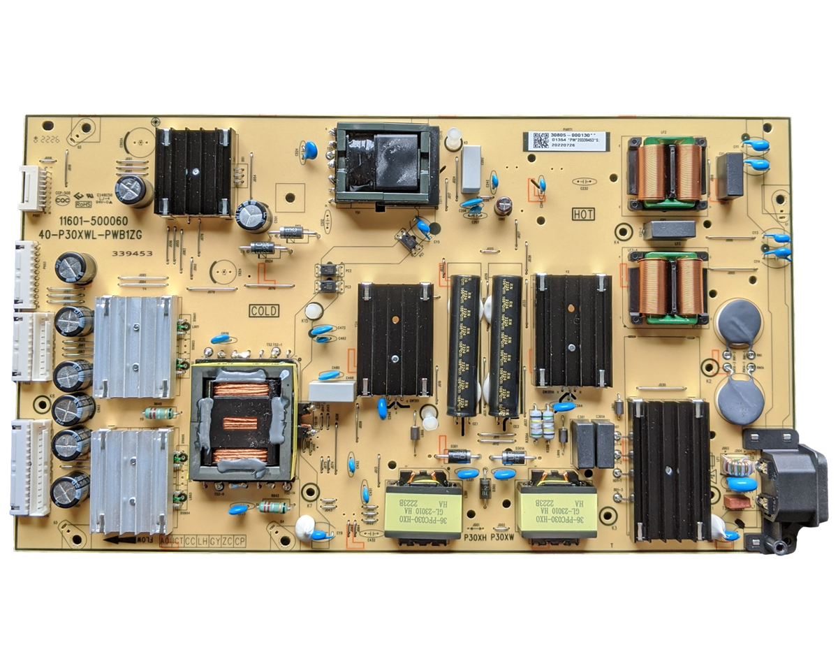 30805-000130 TCL Power Supply, 11601-500060, 40-P30XWL-PWB1ZG, 55R655