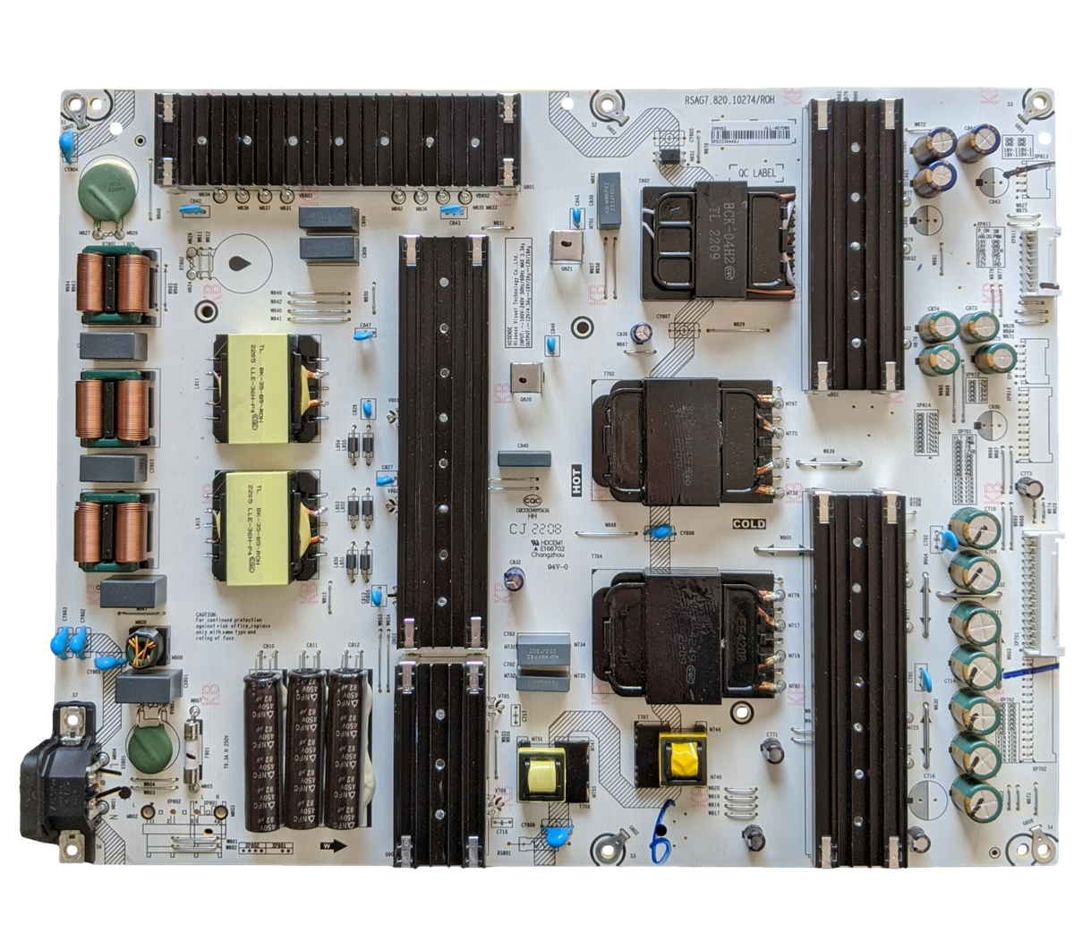 309052 Hisense Power supply Board, HLL-4070WR, RSAG7.820.10274/ROH, 75U6H