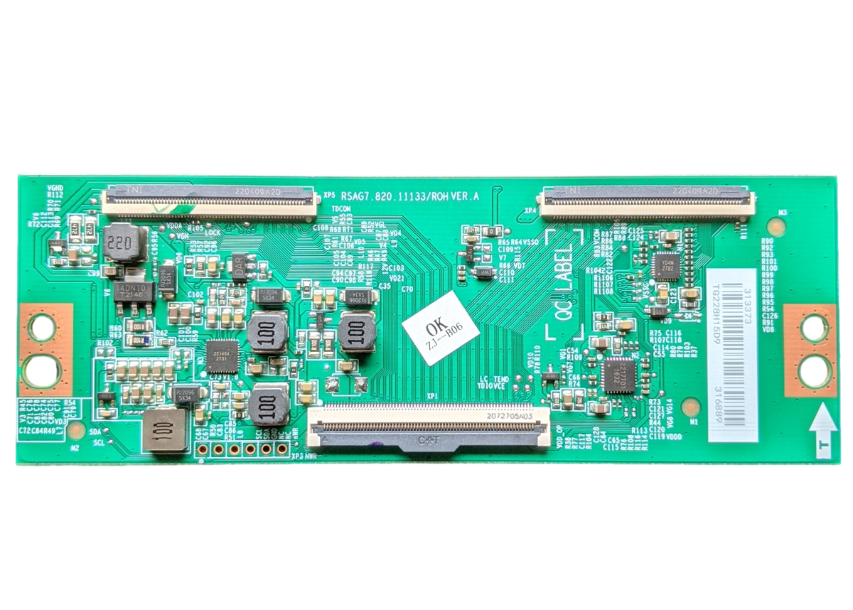 テレビ SHIN 313373 Hisense T-Con, 316889, RSAG7.820.11133/ROH, 55A65H – TV