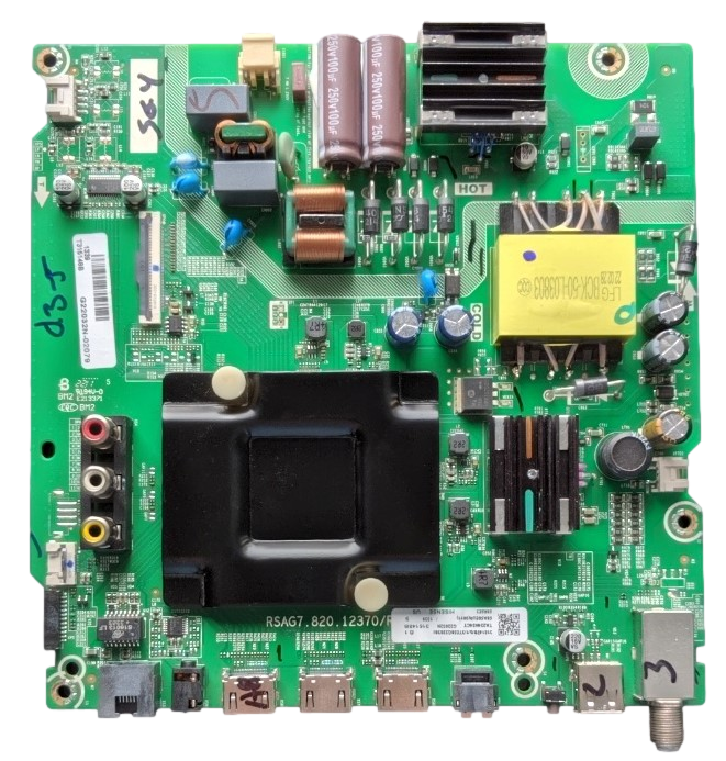 315148B Hisense Main Board, RSAG7.820.12370/R0H, 315147B, 58R6E3