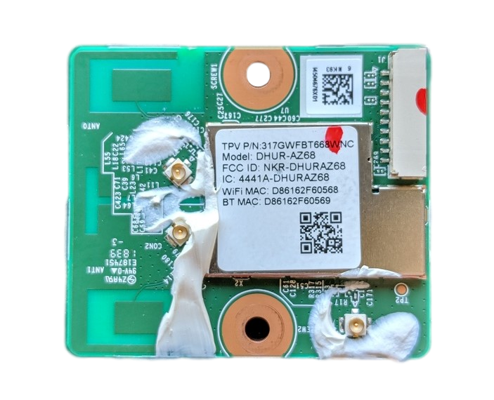 317GWFBT668WNC Insignia Wifi Board, 317GWFBT668WNC, DHUR-AZ68, NS-43DF710NA19