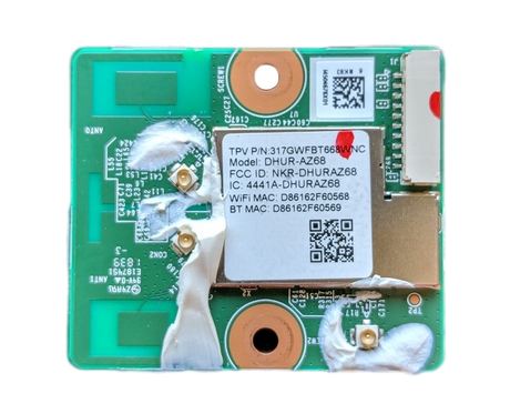 317GWFBT668WNC Insignia Wifi Board, 317GWFBT668WNC, DHUR-AZ68, NS-43DF710NA19