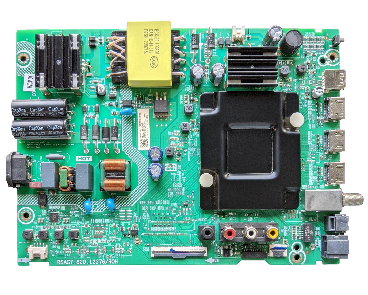 321384A Hisense Main Board, 321383A, G22250J, 55R6G