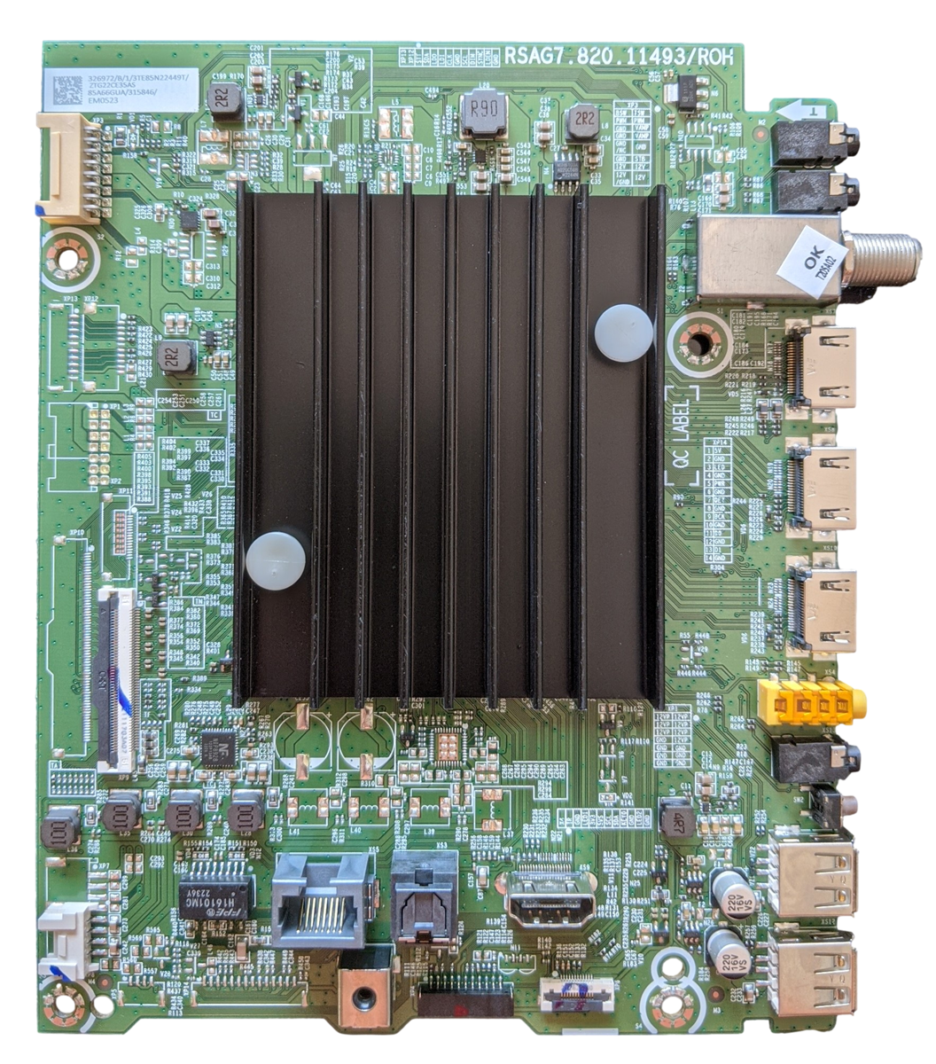 326972 Hisense Main Board, 315846, RSAG7.820.11493/ROH, 85A7H, 85A6H