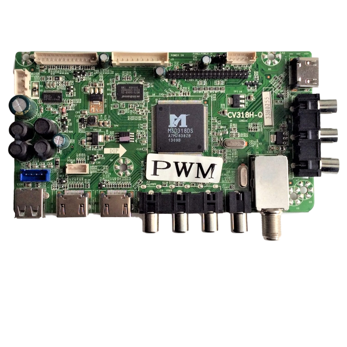 33H0255 Element TV Module, main board, CV318H-Q, 1.80.37.00002, RX-130227-2, ELEFW502