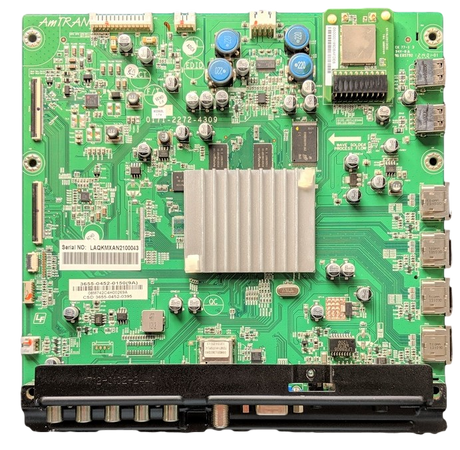 3655-0452-0150 Vizio Main Board, 3655-0452-0395, 0171-2272-4309, M3D550SL