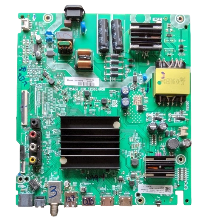 55A6M-Main Hisense Main Board (10688), 315236H, 315237H, RSAG7.820.12366/R0H, 55A6M