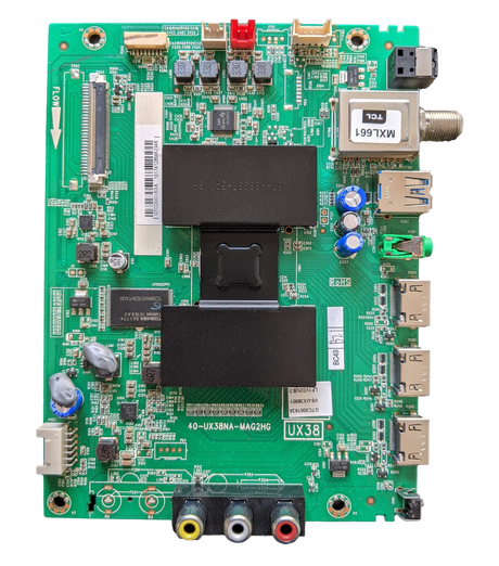 55FS3750TCAA-MAIN TCL Main Board, 40-UX38NA-MAG2HG, GTC000193A, V8-UX38001-LF1V025, GTC000192A, 55FS3750, 55FS3750TCAA