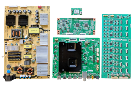 55R635 TCL TV Repair Parts Kit, 08-RT73007-MA200AA Main Board, 08-P302W0L-PW230AA Power Supply, ST5461D10-5 T-Con, 08-D55R630-DR200AA LED Driver, 07-RT8812-MA4G Wifi, 55R635