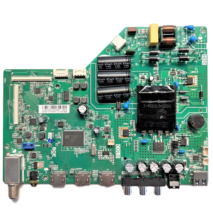 60103-00314 Insignia Main Board/Power Supply, H19030930, HV430FHB-N42, NS-43D420NA20