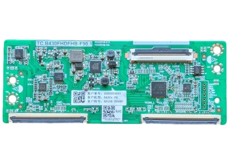 60106-00486 VIZIO T-con Board, 4300054691, TC.B430FHDFHB-F90.1, D43fx-F4