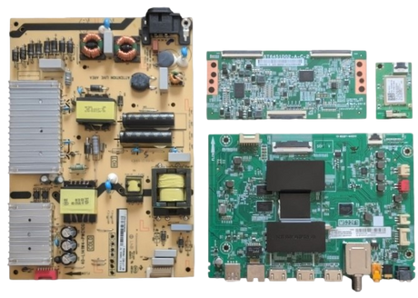 65S425 TCL TV Repair Parts Kit, 08-MS22F01-MA200AA Main Board, 08-L171WD2-PW200AA Power Supply, ST6451D02-A-C-2 T-Con, 07-RT8812-MA4G Wifi, 65S425