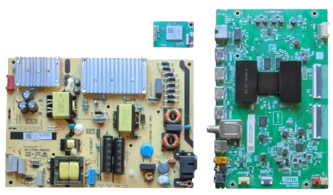 65S435 TCL TV Repair Parts Kit, 30800-000257 Main Board, 08-L171WD2-PW200AD Power Supply, 07-8812CU-MA0G Wifi, 65S435