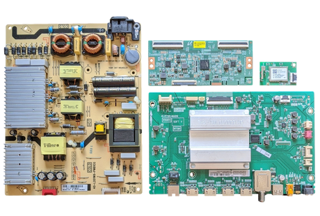 65S525 TCL TV Repair Parts Kit, 08-RT73001-MA200AA Main Board, 08-L201W74-PW200AA Power Supply, LJ94-43586B T-Con, 07-RT8812-MA4G Wifi, 65S525