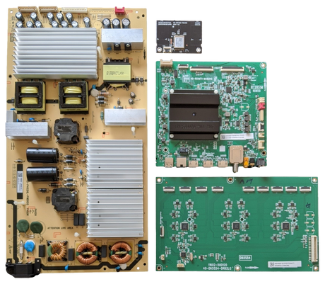 65S546 TCL TV Repair Parts Kit, 30800-000125 Main Board, 30805-000019 Power Supply, 30835-000007 LED Driver, 07-7638BU-MA0G Wifi, 65S546