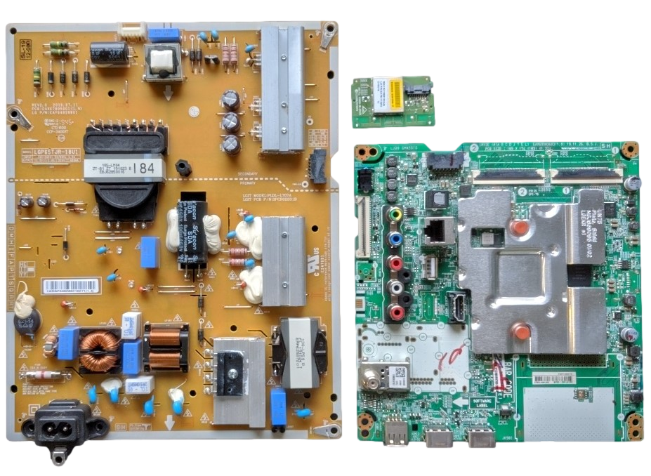 65UN6950ZUA LG TV Repair Parts Kit, EBT66473202 Main Board, EAY64928801 Power Supply, EAT64113202 Wifi, 65UN6950ZUA, 65UN6950ZUA.BUSFLKR