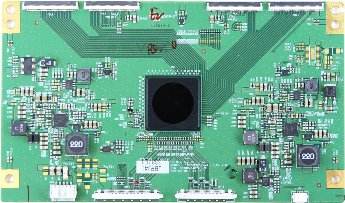 6871L-3387E Sharp T-Con, LC550EQD_Control_Ver1.0, 6870C-0487A, 55LA965 ...
