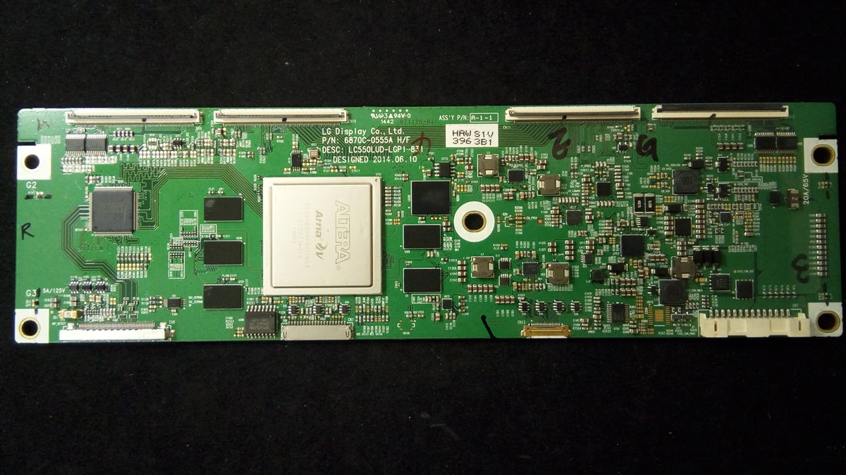 6871L-3963B LG T-Con Board, 6870C-0555A, 3963B, LC550LUD-LGP1-831, 55EC9300-UA, 55EC9300-UA.AUSWLJR