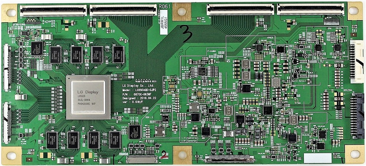 6871L-4555J LG T-Con, 6871L-4555J, 4555D, 4555G, 6870C-0636F, LC650AQD-GJP2, OLED55C6P-U, OLED55B6P-U