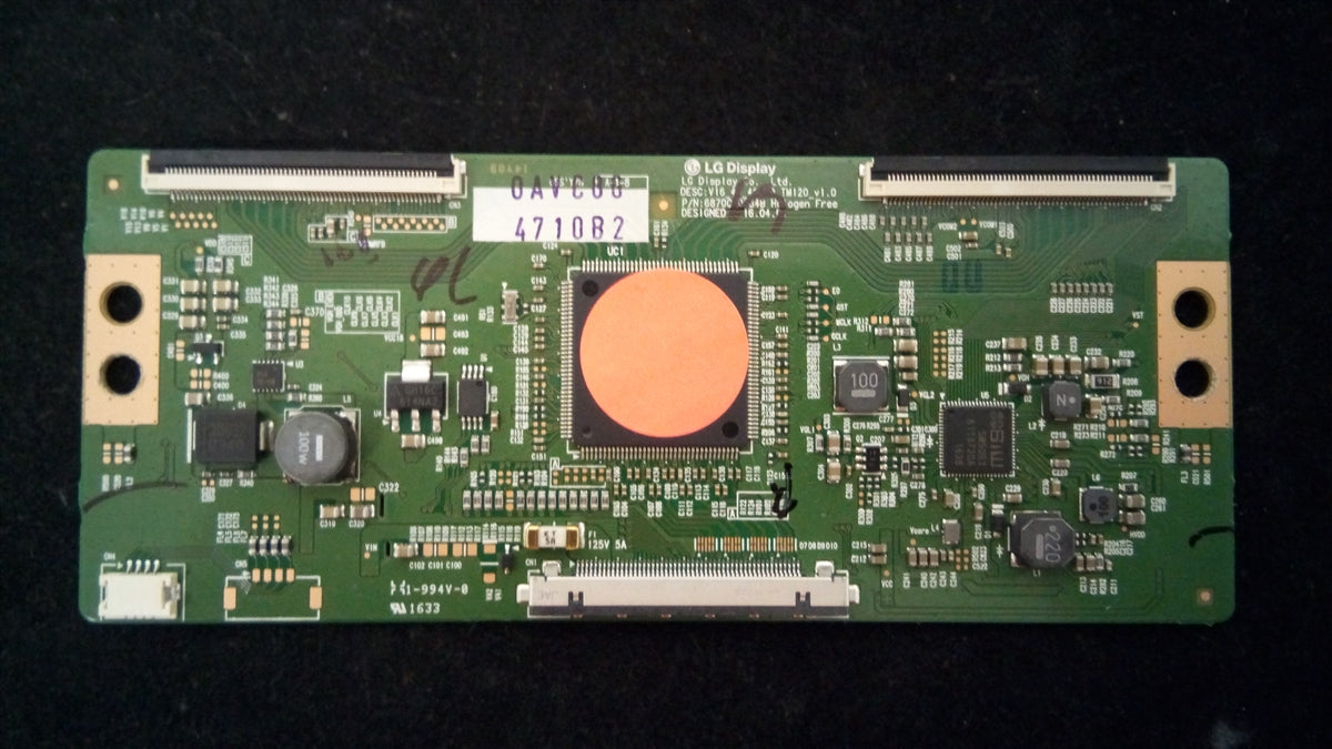 6871L-4710B LG T-Con Board, 6870C-0584B, V16_43UHD_TM120_V1