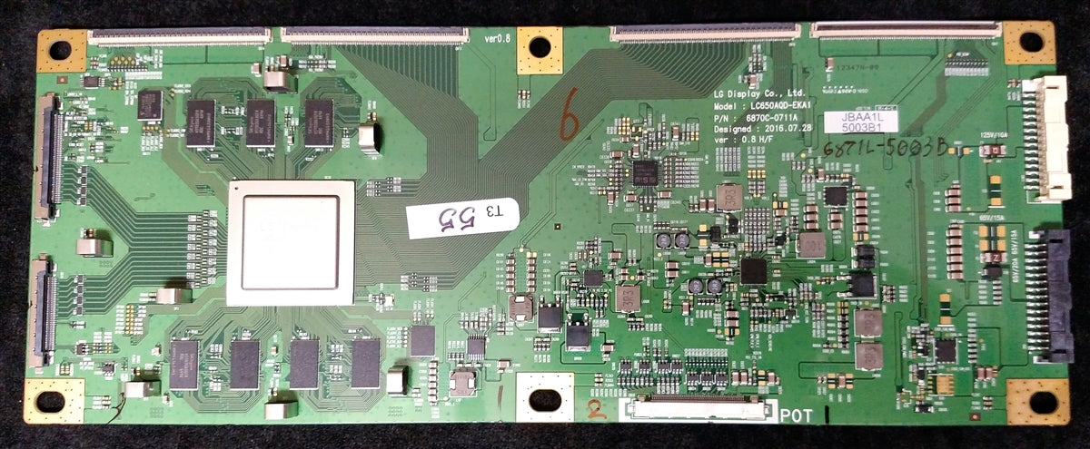 6871L-5003B LG T-Con, LC650AQD-EKA1, 6870-0711A, 5003B1, OLED55B7A
