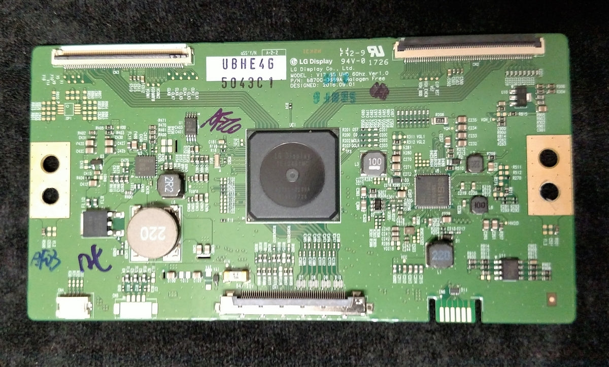 確認ページ 6871L-5043C LG T-Con, 6870C-0689A, V17 56 UHD, 65UJ7700-UA – TV