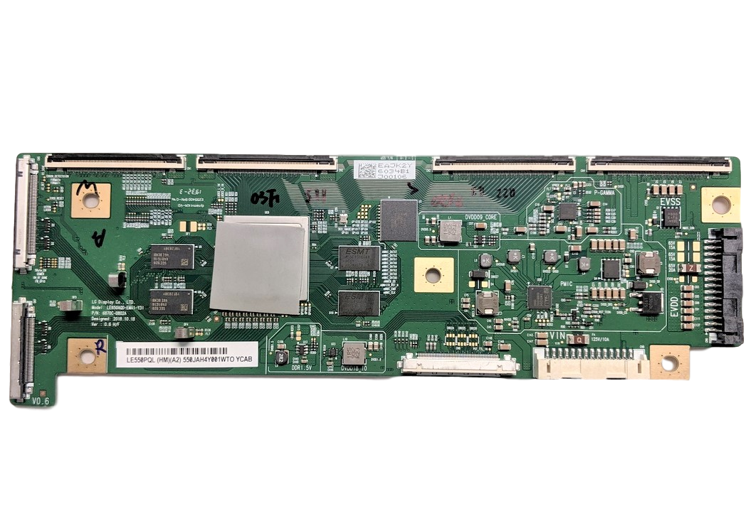 6871L-6034B LG T-Con Board, LE650AQD-EMA1-Y31, 6870C-0802A, UA.DUSQLJR, OLED55C9PUA