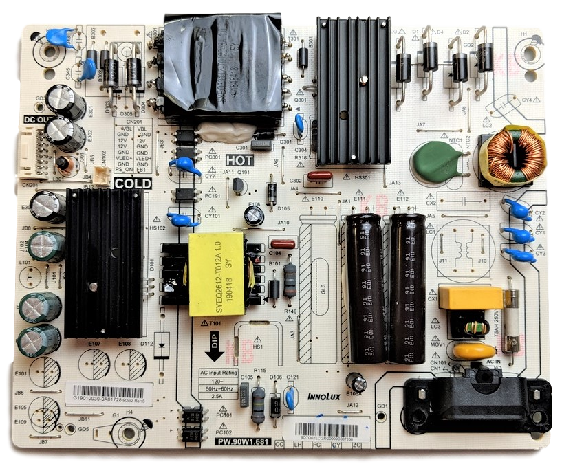 6M04B00014000 Vizio Power Supply, PW.90W1.681, V405-G9 – TV Parts