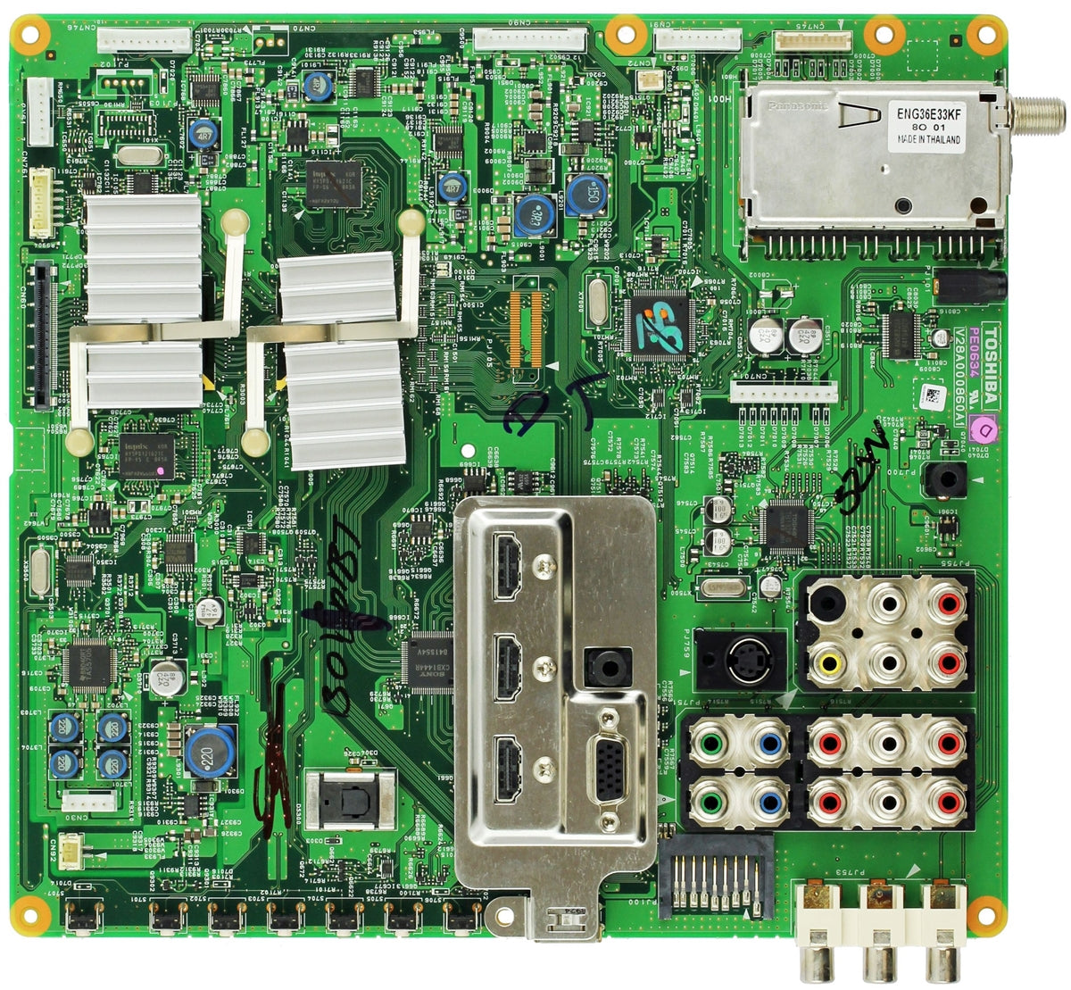 75013224 Toshiba Main Board, PE0634D, V28A000860A1, 52VX545U