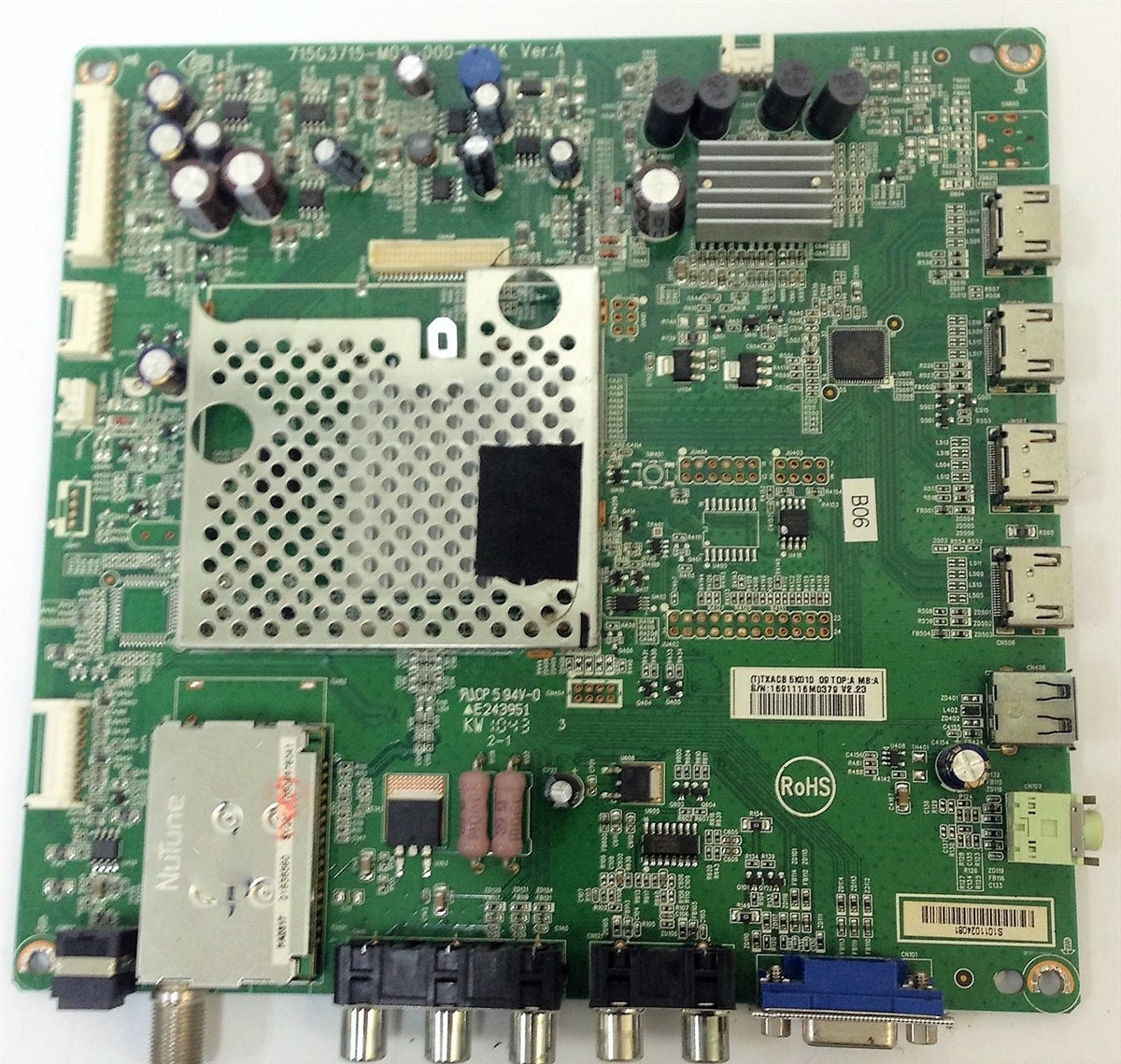 756TXACB5K010 Vizio Main Board, 715G3715-M01-000-004K, TXACB5K01010, TXACB5K01009, E550VA