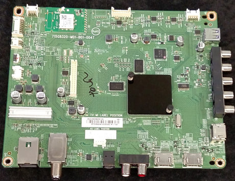 756TXICB02K023 VIZIO MAIN BOARD, 715G8320-M01-B01-004T, (X)XICB02K023010X, D43f-F1