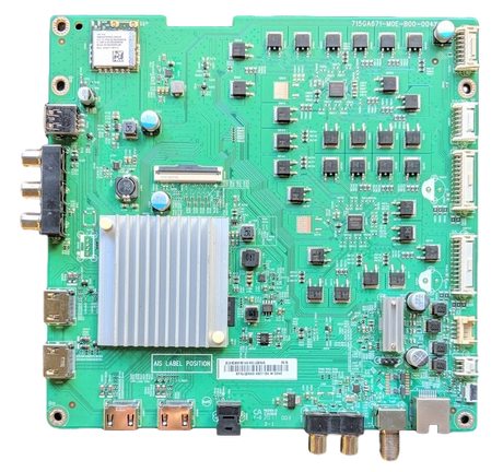 756TXKCB02K014 VIZIO Main Board, 715GA671-M0E-B00-004Y, (X)XKCB02K014, M65Q7-H1, M657Q1-H1