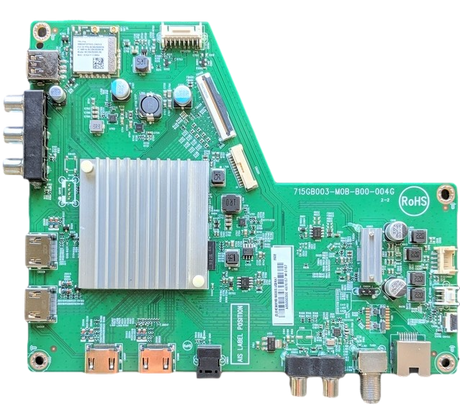 756TXKCB02K016 Vizio Main Board, 765GXKCB02K016, 715GB003-M0B-B00-004G, M65Q8-H1