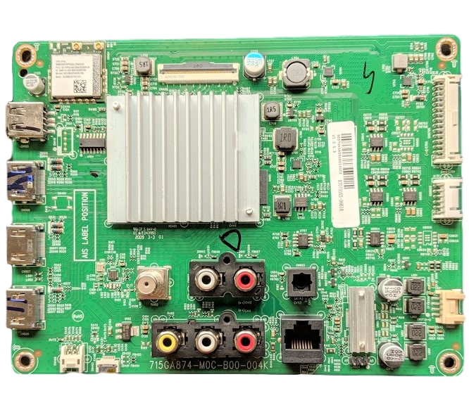 756TXKCB02K024 Vizio Main Board, (X)XKCB02K0240, 905TXKSA550001, 715GA874-M0C-B00-004K, V555-H1, V555-H11