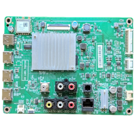 756TXKCB02K055 Vizio Main Board, XKCB02K055020, KQJKAHC, JSA580011, E243951, 715GA874-M0C-B00-004K, V585-H11, V585-H1