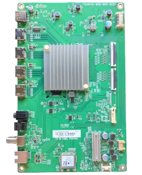 756TXLCB02K027 Vizio Main Board, (X)XLCB02k027020X, 715GB761-M0B-B00-005Y, P65Q9-J01