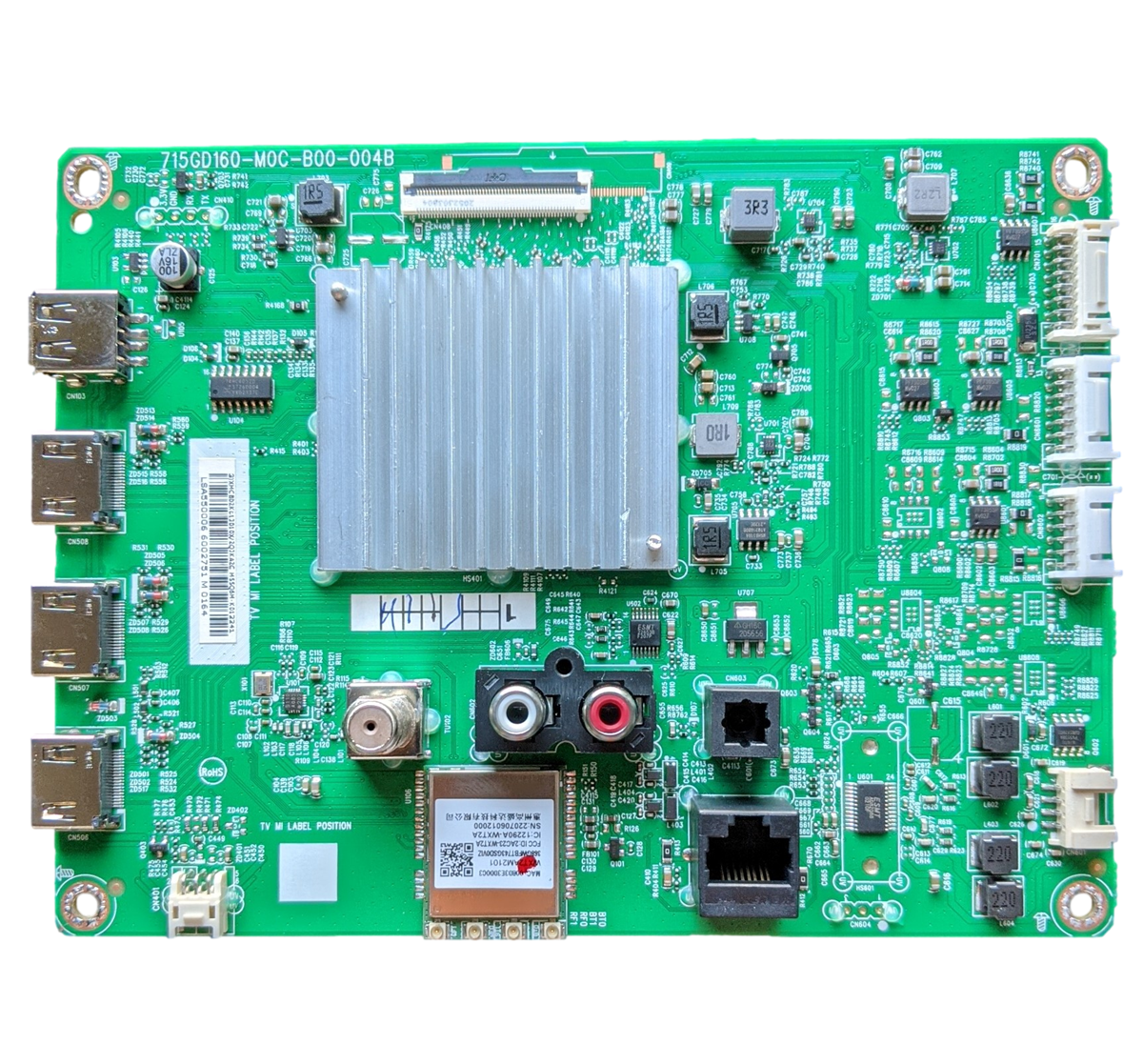 756TXMCB02K013 Vizio Main Board, 756TXMCB02K013010X, 715GD160-M0C-B00-004B, M55Q6M-K01